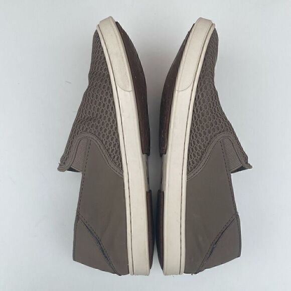 OluKai Pehuea Leather Shoes Size 8 Grey Slip On Casual Shoes Loafers - Picture 14 of 14